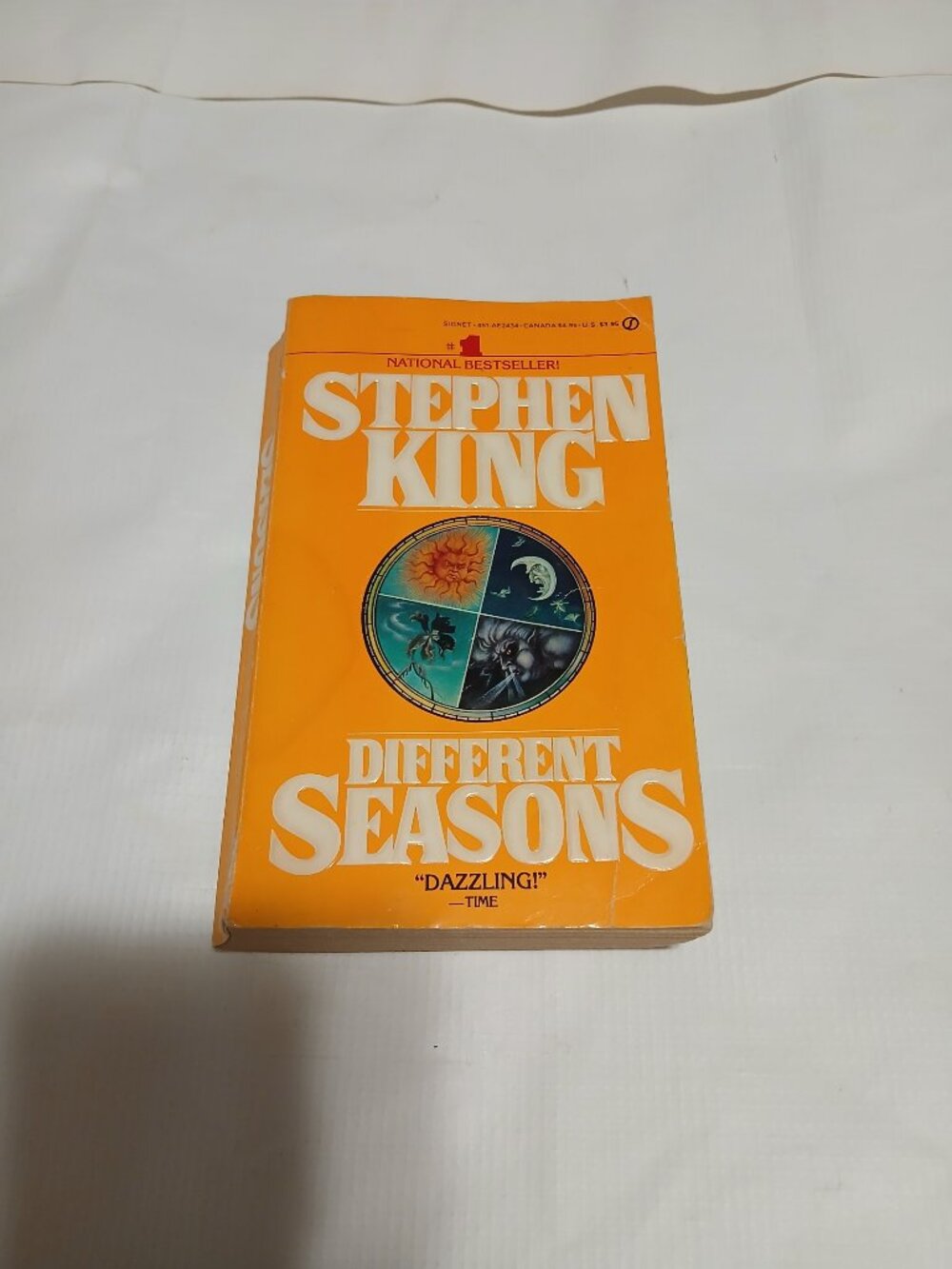 Stephen King Different Seasons 1st Signet Printing 1983 Paperback Orange Cover